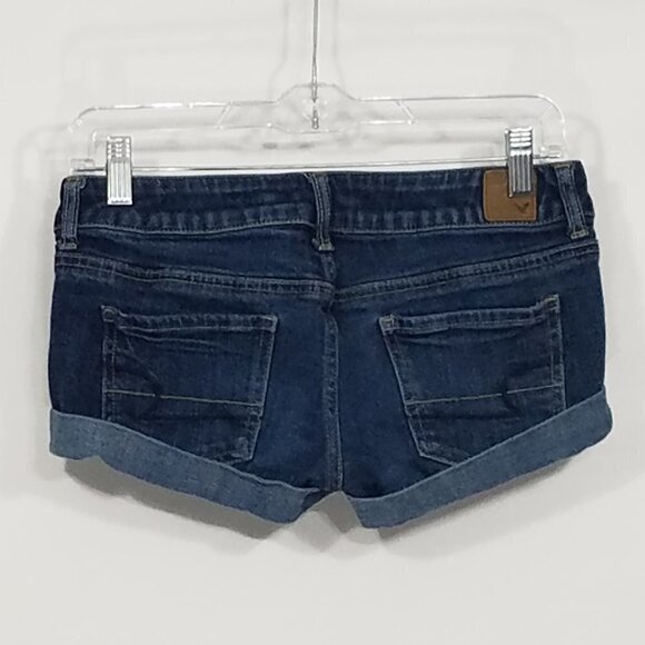 American Eagle  Cuffed Cutoff Denim Jean Shorts 2 - Picture 3 of 3